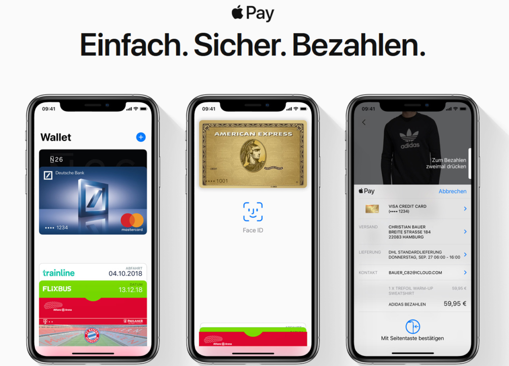 Apple pay bezahlen